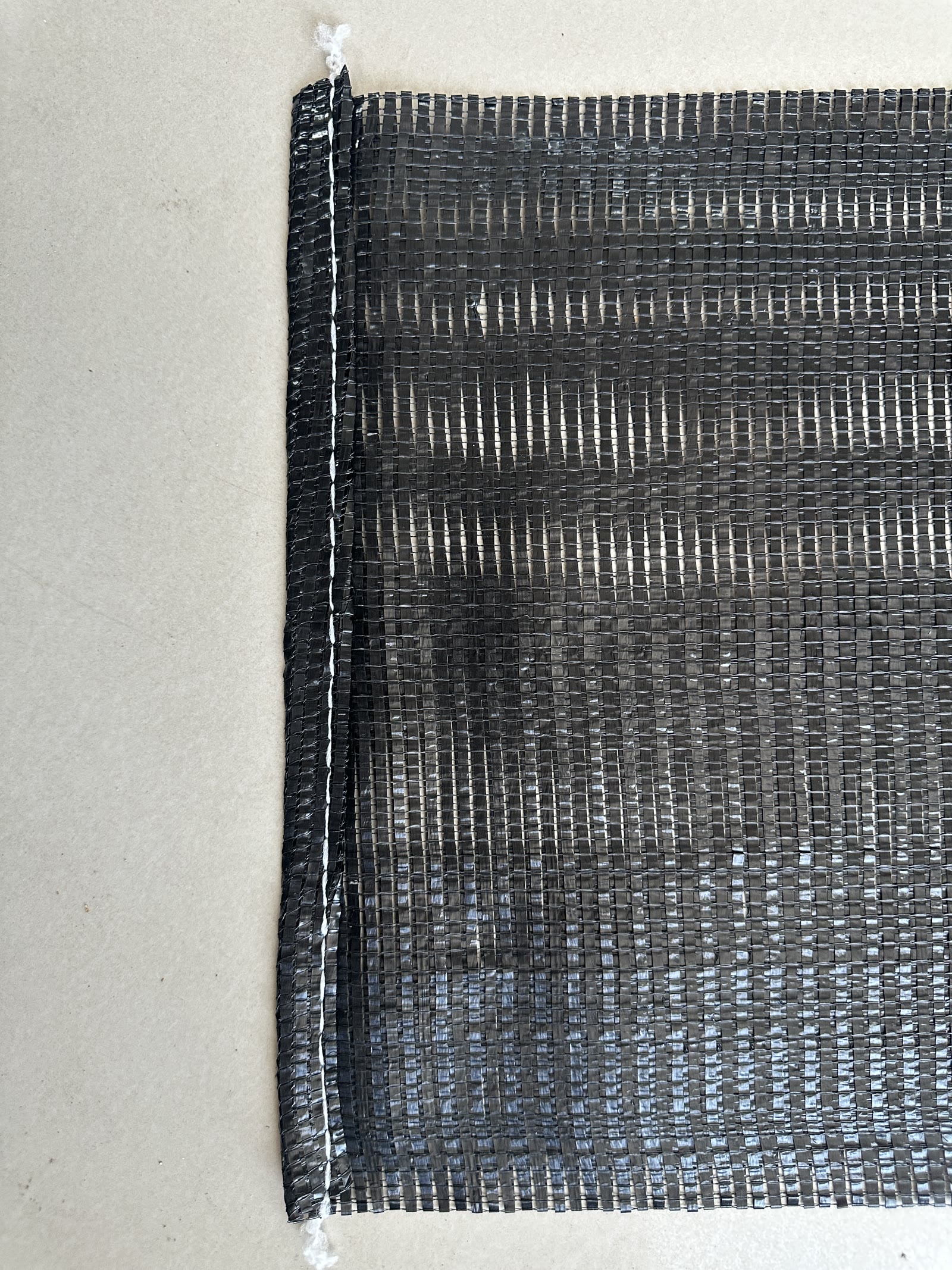 Bag edge and stitching