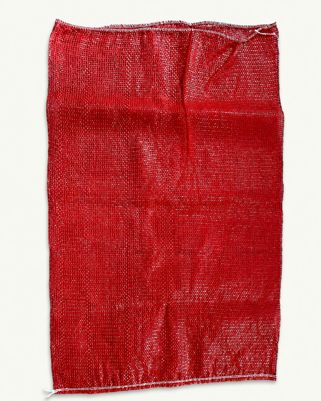 Red open-mesh bag