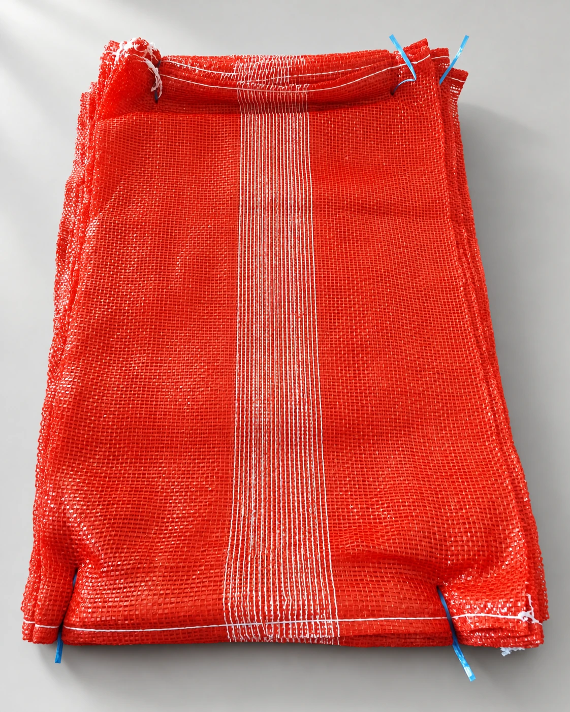 Orange-red mesh · white centre stripe