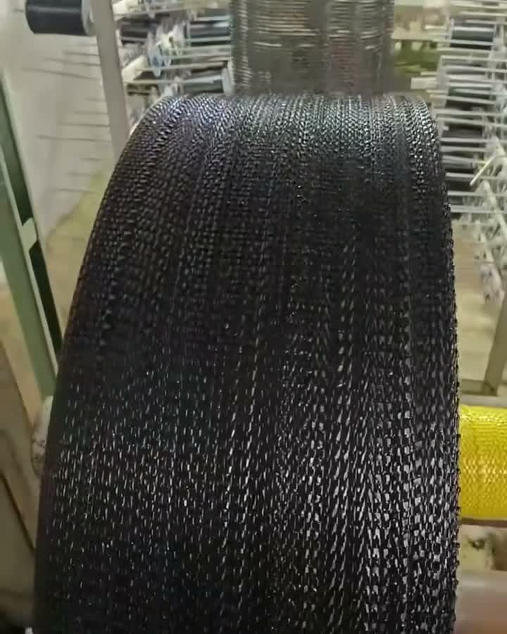 Black mesh weaving