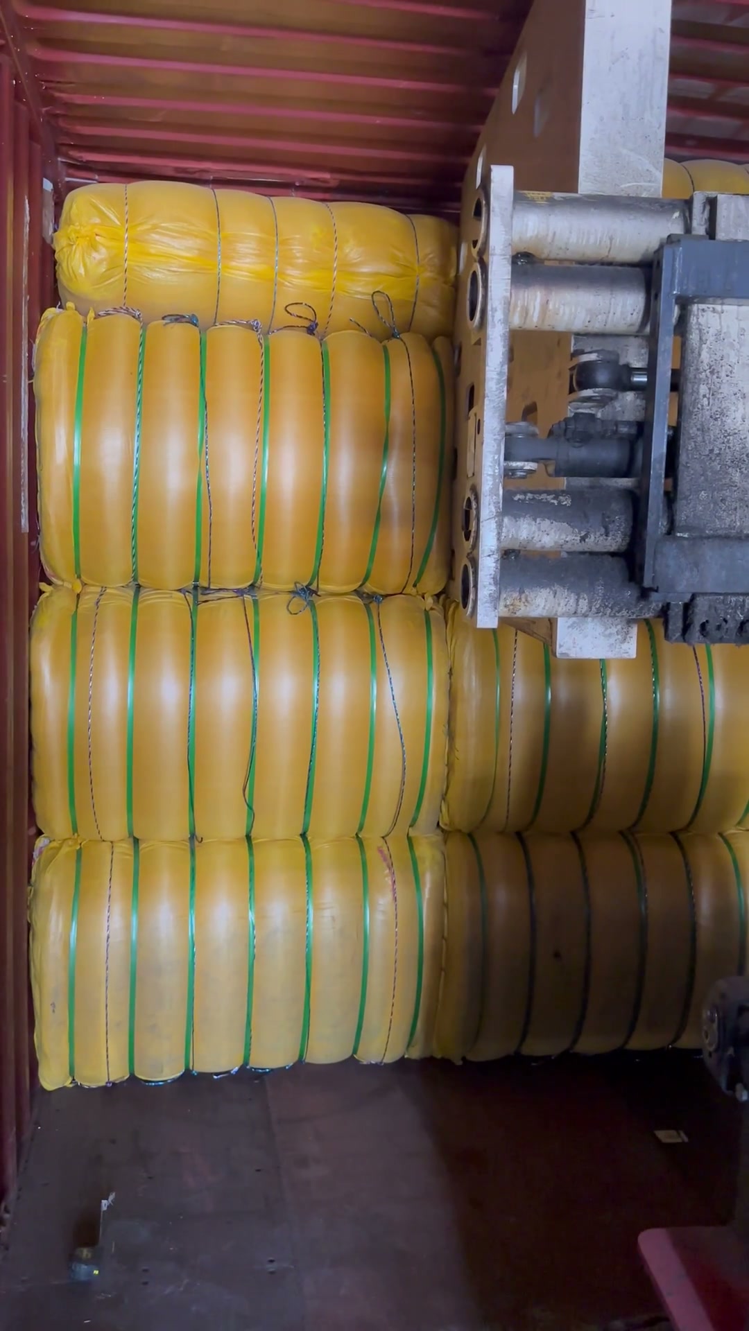 Loading inside the container