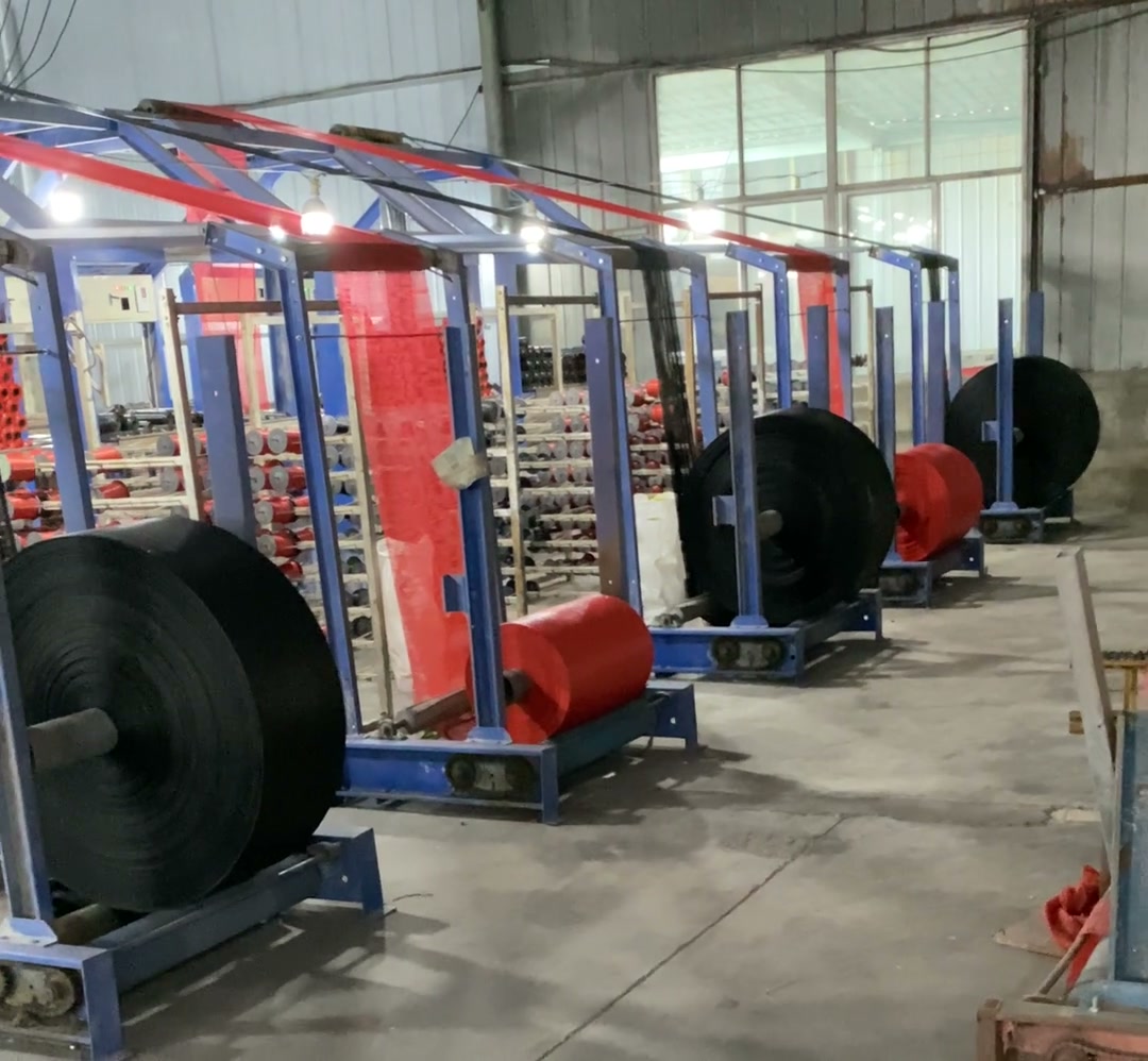 Mesh weaving machinery