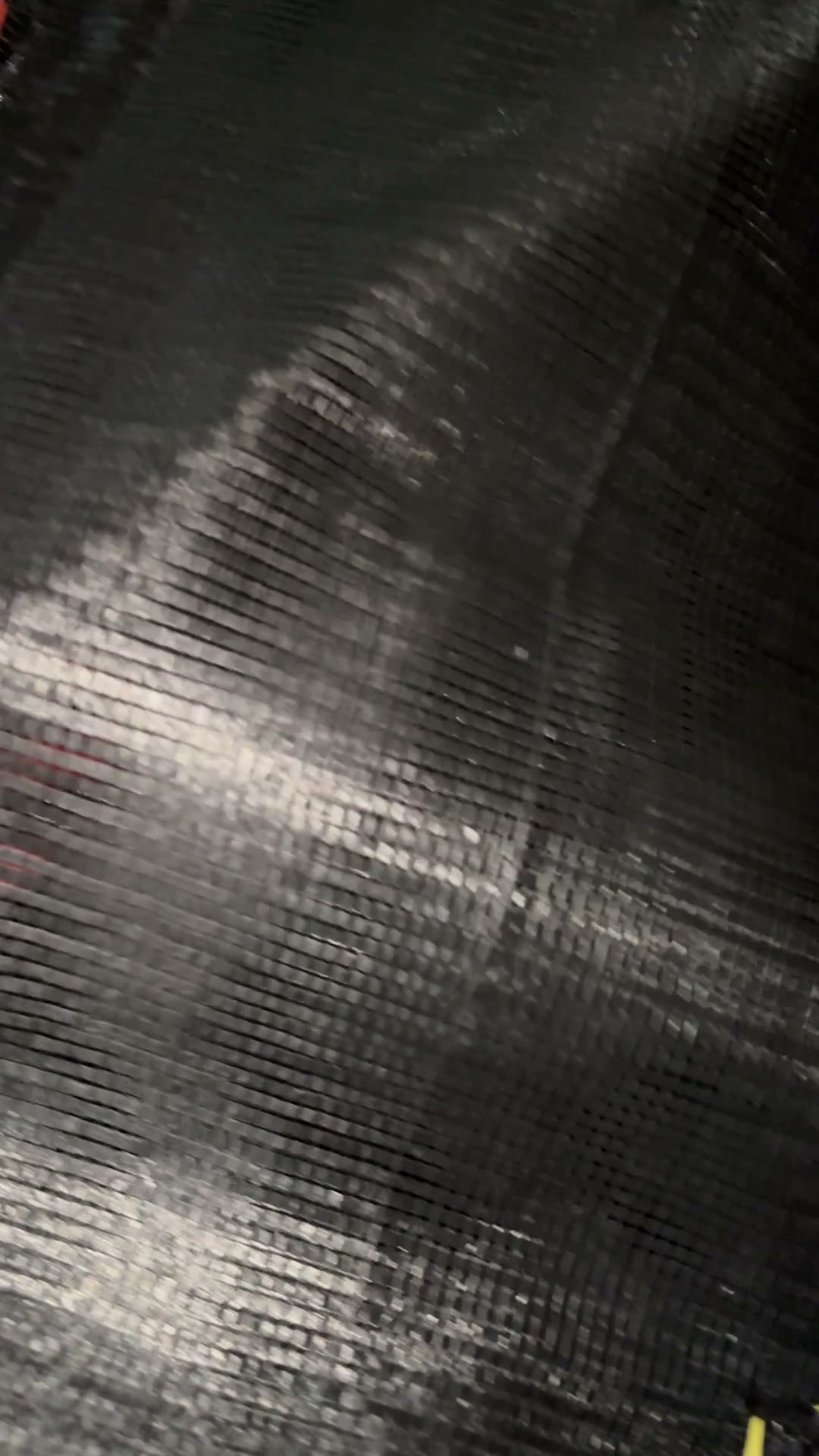 Sorting black mesh bags